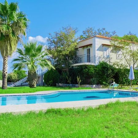 Villa Afroditi In Chania Near Airport With Private Pool, Free Wi-Fi, Souda Bay Views, Garden Oasis Kounoupidhianá Eksteriør bilde